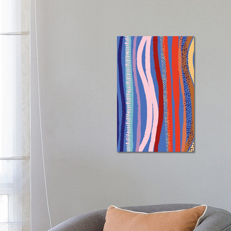 «Bright and Bold V» par Jessica Bruggink, impression sur toile tendue, H 26 po x l 18 po x 1,5 po