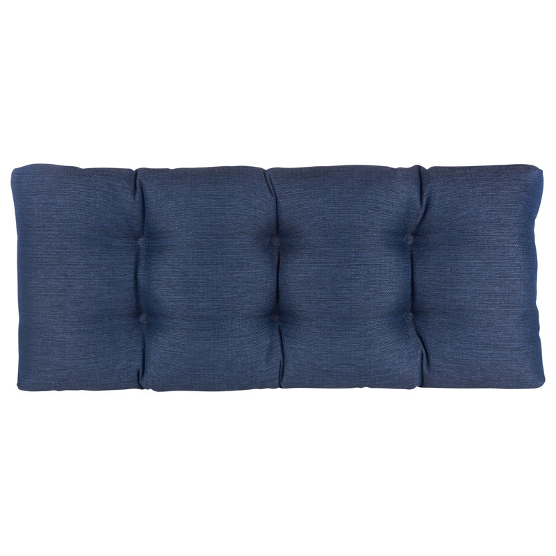 Omega Non-Slip Bench Cushion, Indigo, 33" W x 14" D