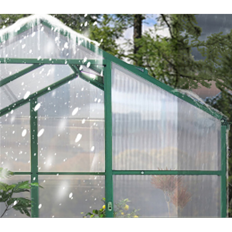 Walk In Greenhouse With Drainage System & Galvanized Base For Backyard, 73.07"