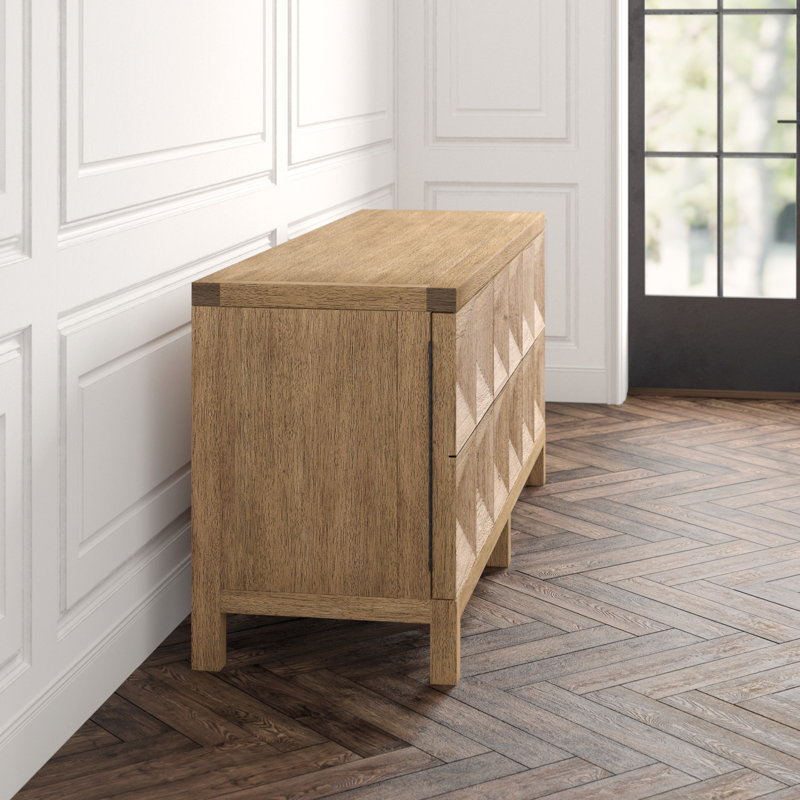 Quadrant 76'' W Solid Wood Sideboard, Washed Walnut