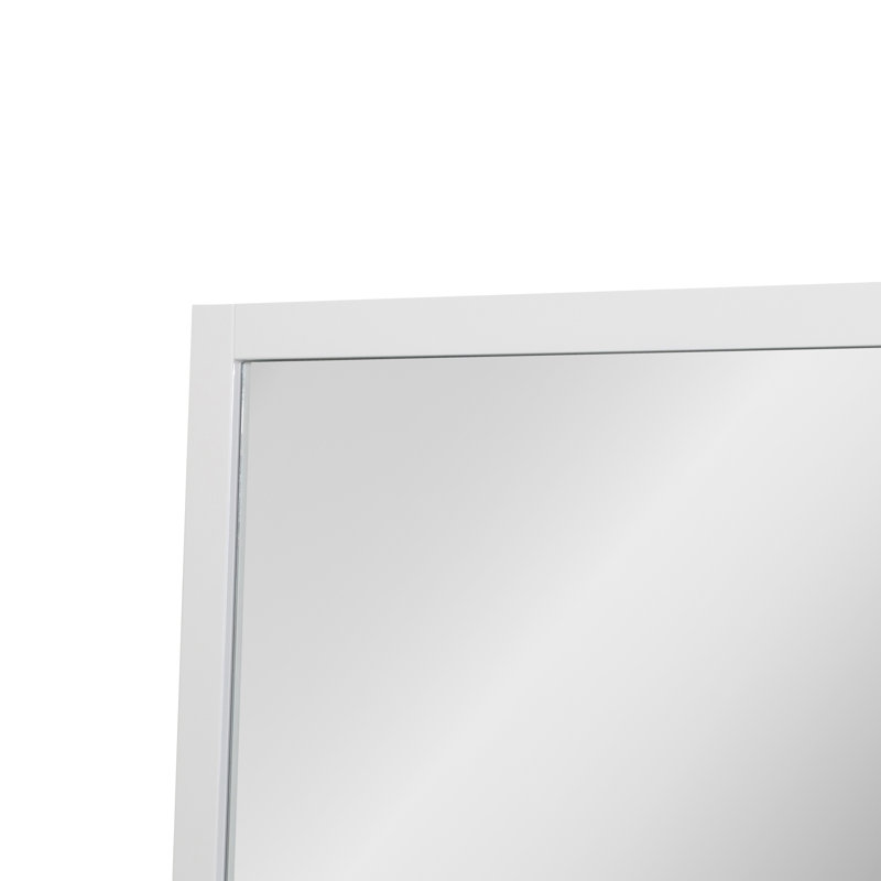Miroir de salle de bain Kozeroff, 28,3 po x 59,4 po, Blanc