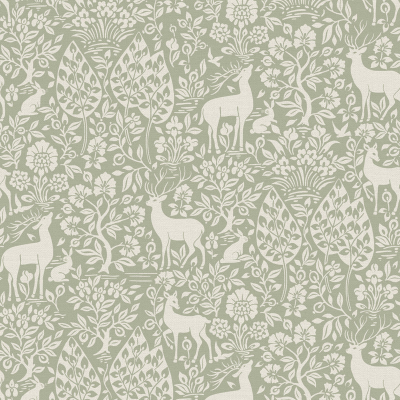 10.05m x 53cm Matte Wallpaper Roll, Green