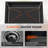 Blenzia 27 Inch Black Undermount 16 Gauge Stainless Steel Handmade Single Bowl Kitchen Sink with Strainer & Grid 27" x 18" x 9"-119693462
