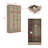 Coleridge Solid + Manufactured Wood, Wicker Armoire