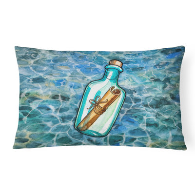  Coussin message dans une bouteille