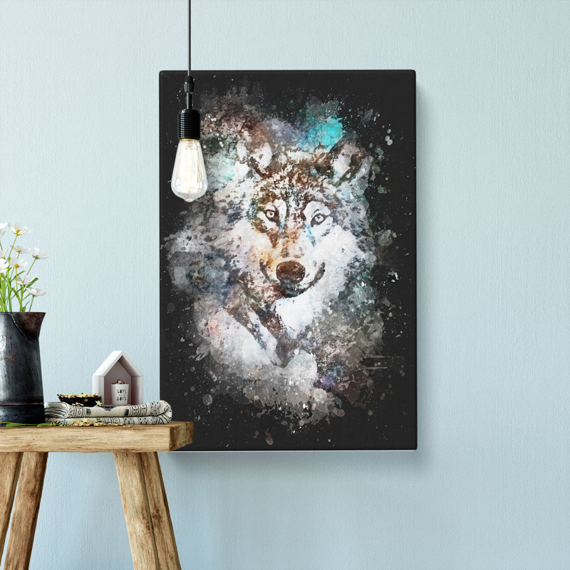 Wolf - Wrapped Canvas, 76cm H x 50cm W x 3cm D