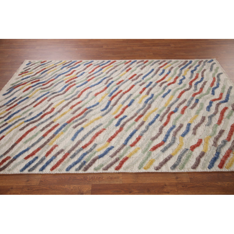 Tapis abstrait moderne 6 x 8