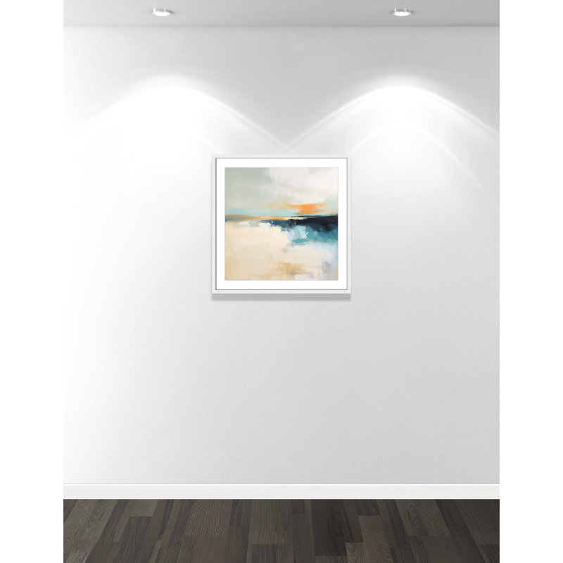 Impression «Seashore Abstraction II» par Irena Orlov, Blanc satiné, 27.5'' W x 27.5'' H, Imprimé mat