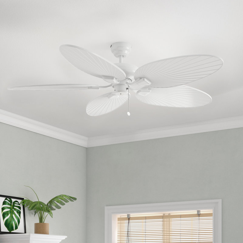 Ventilateur de plafond tropical 52 "Palm Valley, Blanc