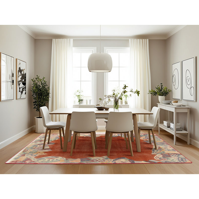 Miladie Abstract Indoor Rug, Rectangle 7' x 10'