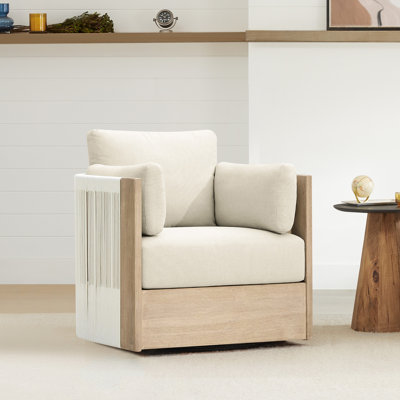 Swivel Upholstered Armchair