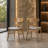 Aurora Small Space Corner Dining Room Set, Solid Wood With Upholstered Seating-1747806697