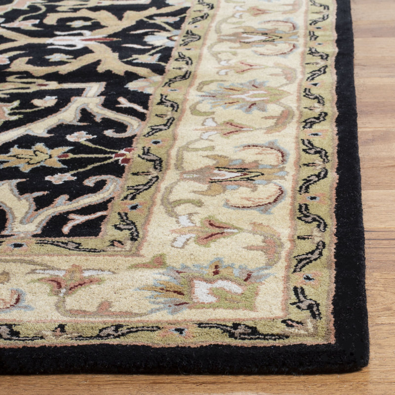 Balthrop Hand Tufted Wool Oriental Rug, Rectangle 2' x 3'