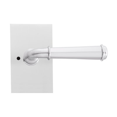Bravura 840-8 St. Charles Privacy Lever on Rectangular Contemporary  Rose in Satin Nickel
