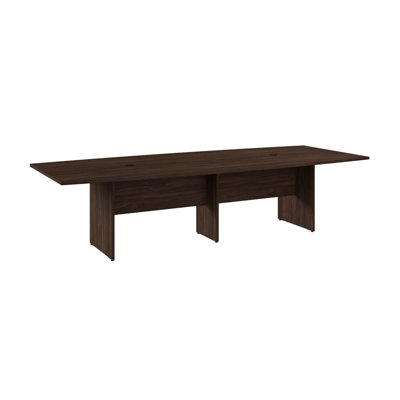 Bush Business Furniture 120-inch Office Conference Table with Wood Base