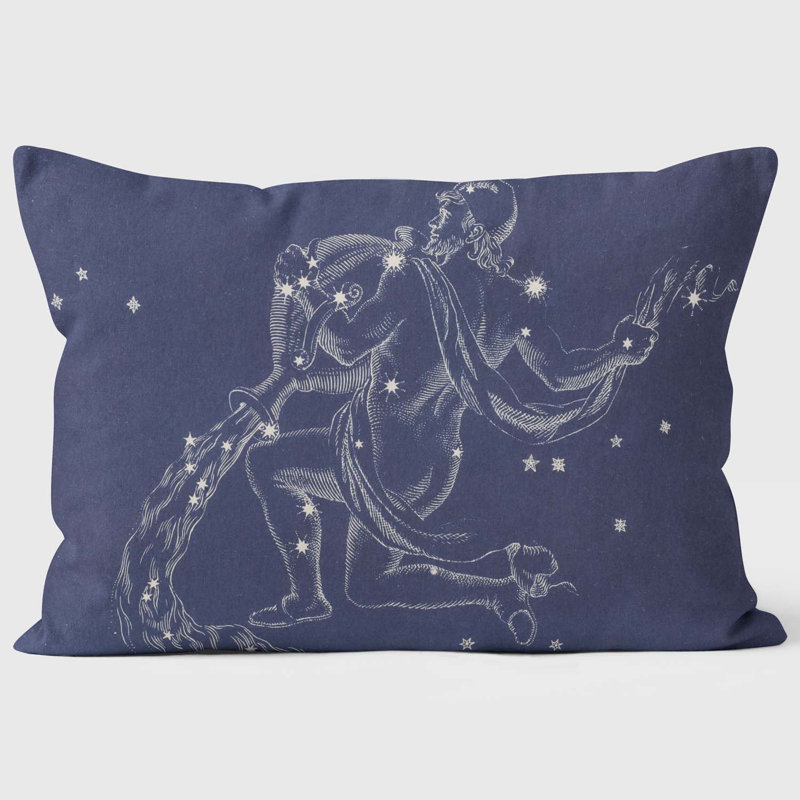 Aquarius Zodiac Sign - "Starry - Starry Night" Cushion