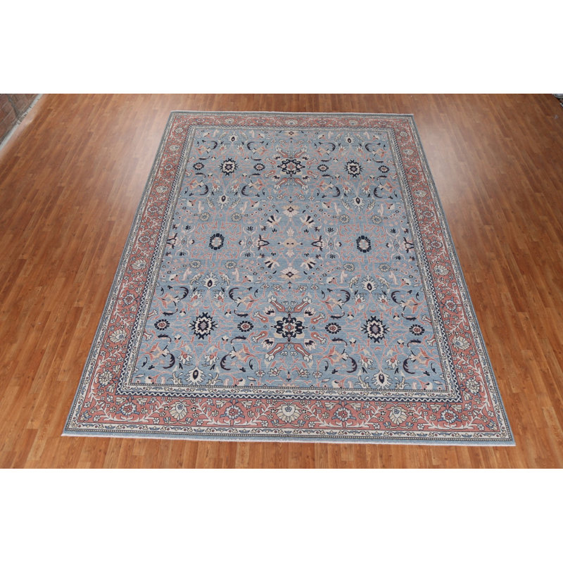 Tapis oriental floral Sultanabad Ziegler noué à la main 10 x 13