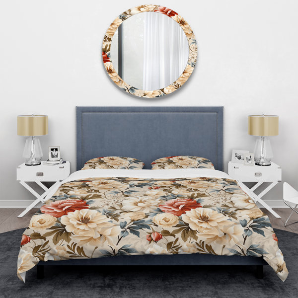 DesignArt Glendal No Floral Duvet Cover Set | Wayfair