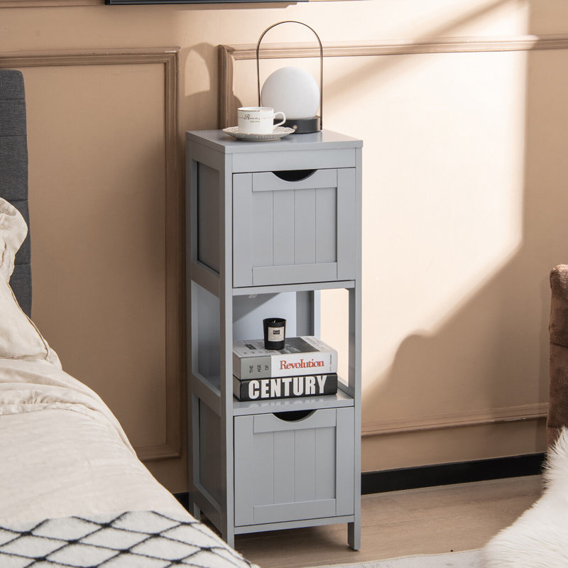 Armoire à linge Maude, gris