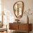 Solid Wood Irregular Wall Mirror Accent Mirror for Entryway Bedroom-1112668568-1112668570