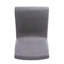 Chaise de salle à manger (2), chaises recouvertes de tissu gris foncé avec finition noyer, profondeur 22,05 po x l 20,67 po de largeur, 35,83 po de hauteur, assemblage requis 2, avec revêtement et P 19,93 po x l 21,64 po