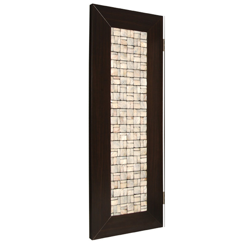 Devencove 71" X 84" Brown Wood Screen, 71" H x 77" W x 2" D