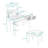 Vanity Makeup Desk with Flip-top Mirror, Storage Drawers and Stool-1912658650