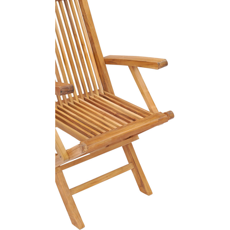 Chaise de patio pliante teck California