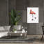  «Flamingo Roller Skating» par John Hovenstine, art mural sur toile, 40 po x 54 po-420511571
