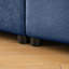 Confortable 4 places en chenille bleue avec options de rangement fonctionnelles et 4 matériaux intelligents-197941147