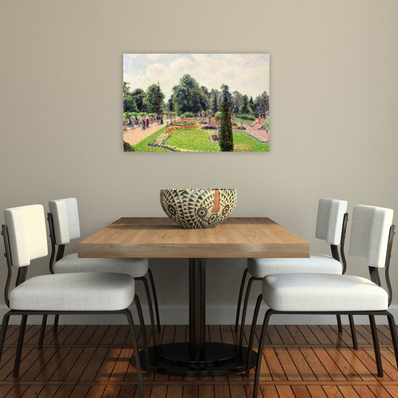 Kew Gardens - Path To The Great Glasshouse, 1892 Impressionist Abstract Contemporary Flower Wall Art Print