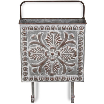 Alanna Metal Wall Organizer with Key Hooks