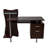 Latitude Run® Stylish Computer Desk with Storage, Chocolate