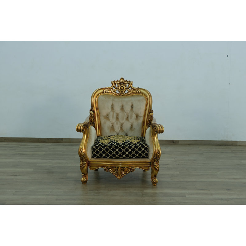 Armchair, Black/Gold