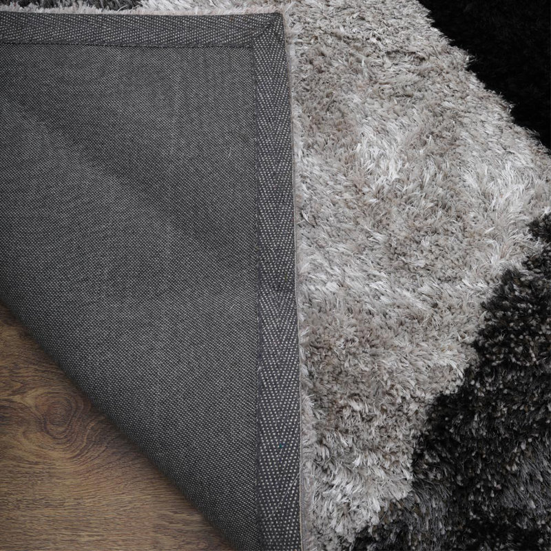 Chosposi HAND TUFTED SHAG POLYESTER ECO-FRIENDLY AREA RUGS - Multicolor | Geometric Design, Rectangle 6' x 9'