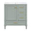 30" Bathroom Vanity , Modern Bathroom Cabinet With Sink Combo Set, Bathroom Storage Cabinet With A Soft Closing Door And 3 Drawers, Solid Wood Frame(Green)