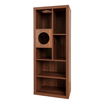 Cliff Jr. Cat Tree Bookshelf, Walnut