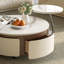 Table basse crème en pierre frittée