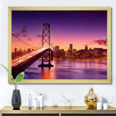 «San Francisco Skyline And Bay Bridge II», reproduction sur toile