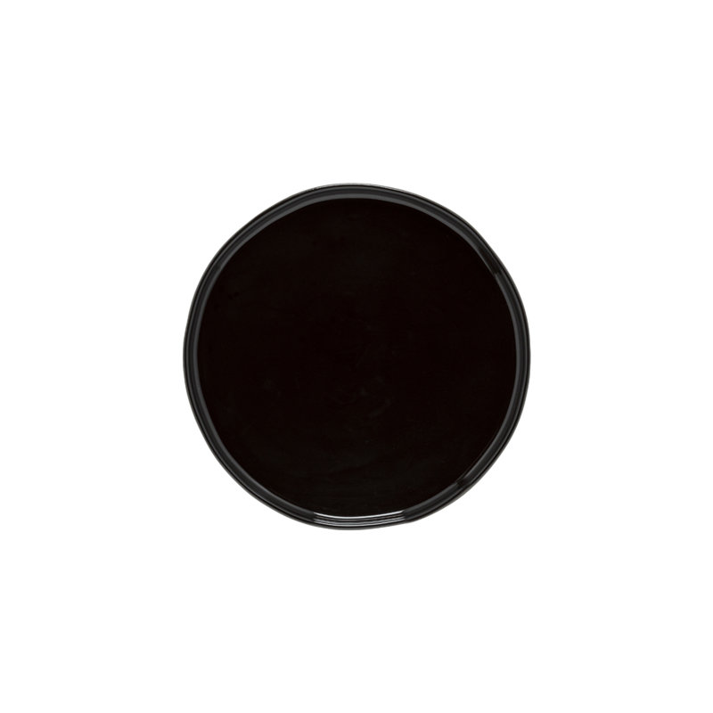 Lagoa Stoneware Salad/Dessert Plate, Black
