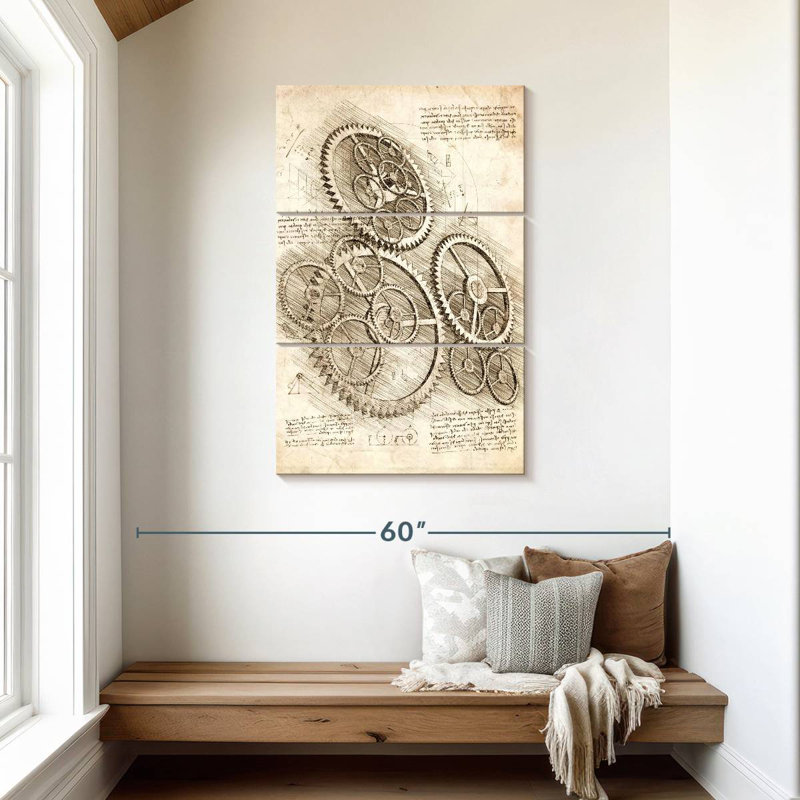Laelle Cogs And Gears, H 45 po x l 28 po
