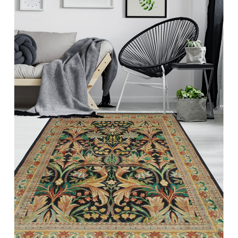 Pak-Persian Haniya Black Rug
