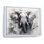 Noir et blanc doux éléphants géants
