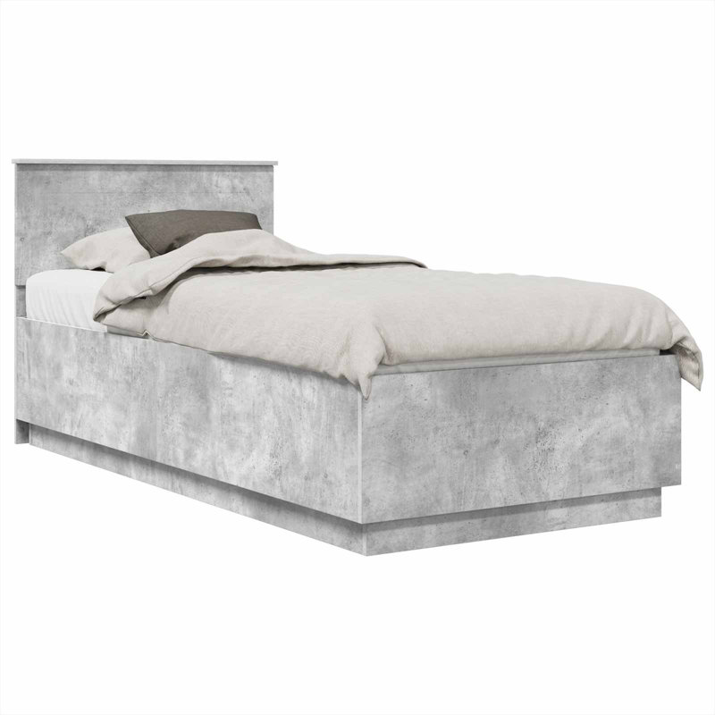 Bed, Small Single (2'6), Concrete Grey