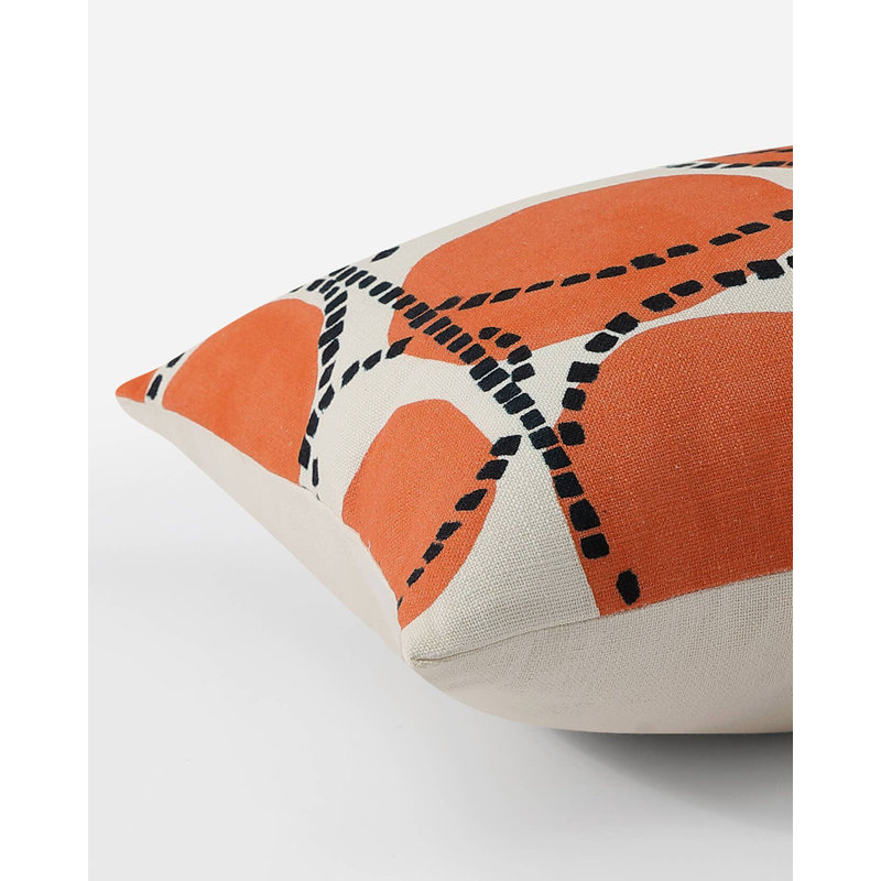 Lumbar Pillow Cover & Insert, Koi Geometric