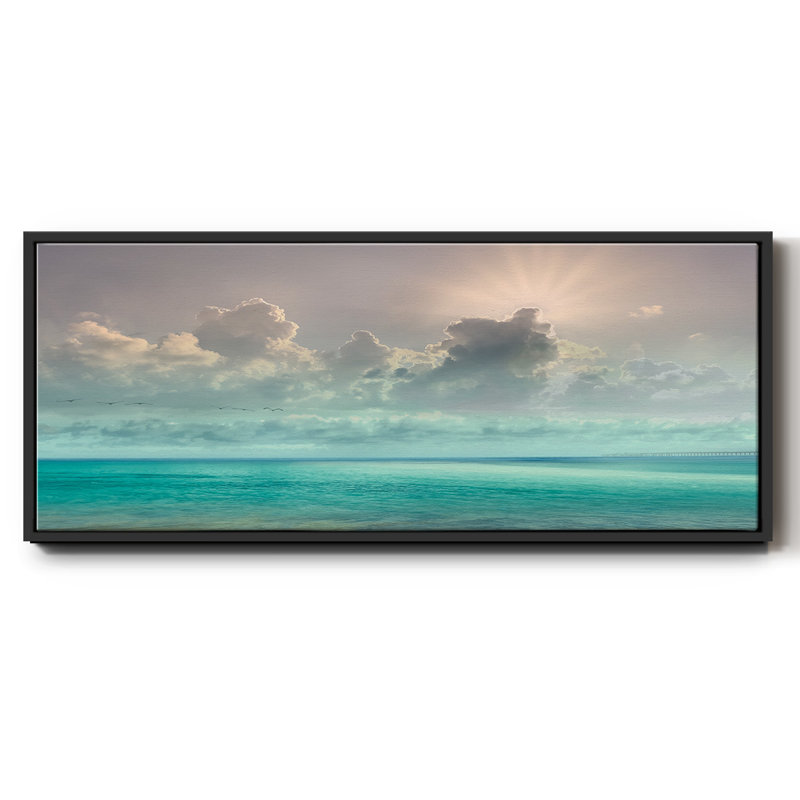 Caribbean Water- Framed Canvas