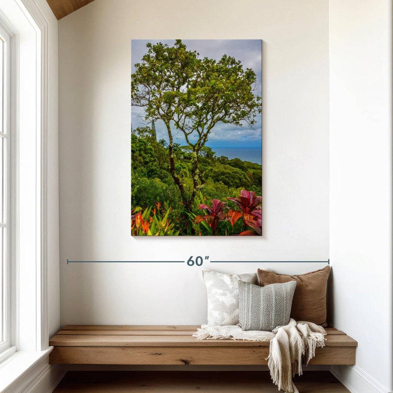 Harnek, Hawaï, arbres tropicaux, H 45 po x l 30 po