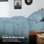 Ensemble de literie pour grand lit simple 7 pièces Campus Ready Dorm, édredon, oreillers et draps-114192875