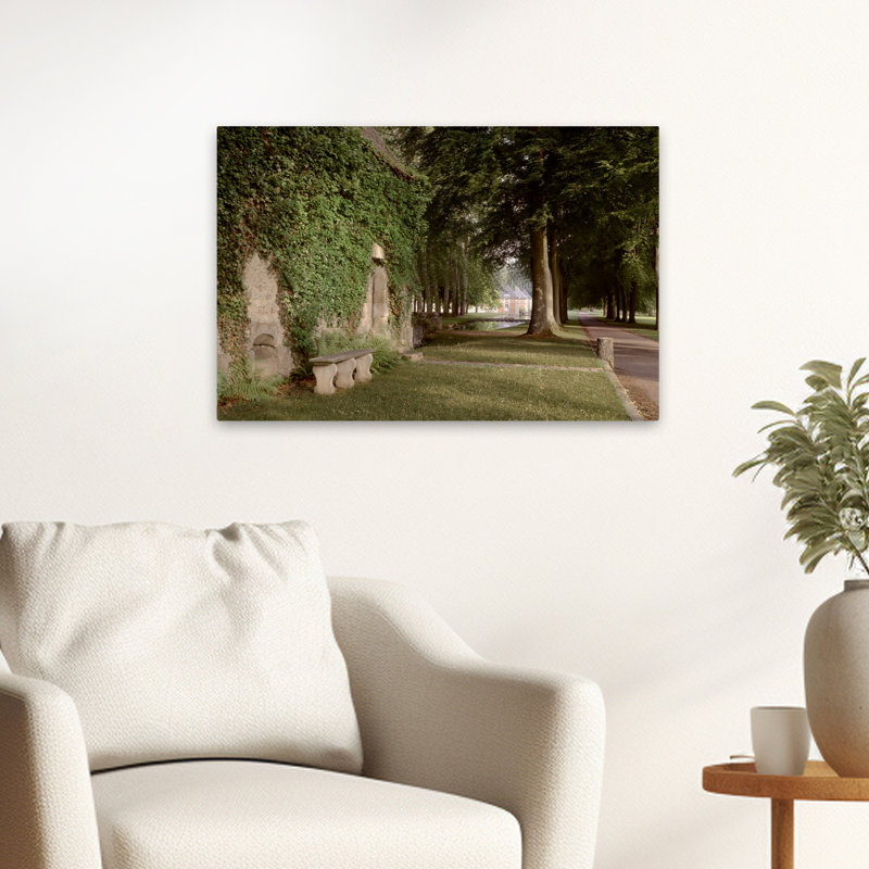 Banc de jardin # 12 - Bancs de photographie, Europe, France, H 16 po x l 24 po