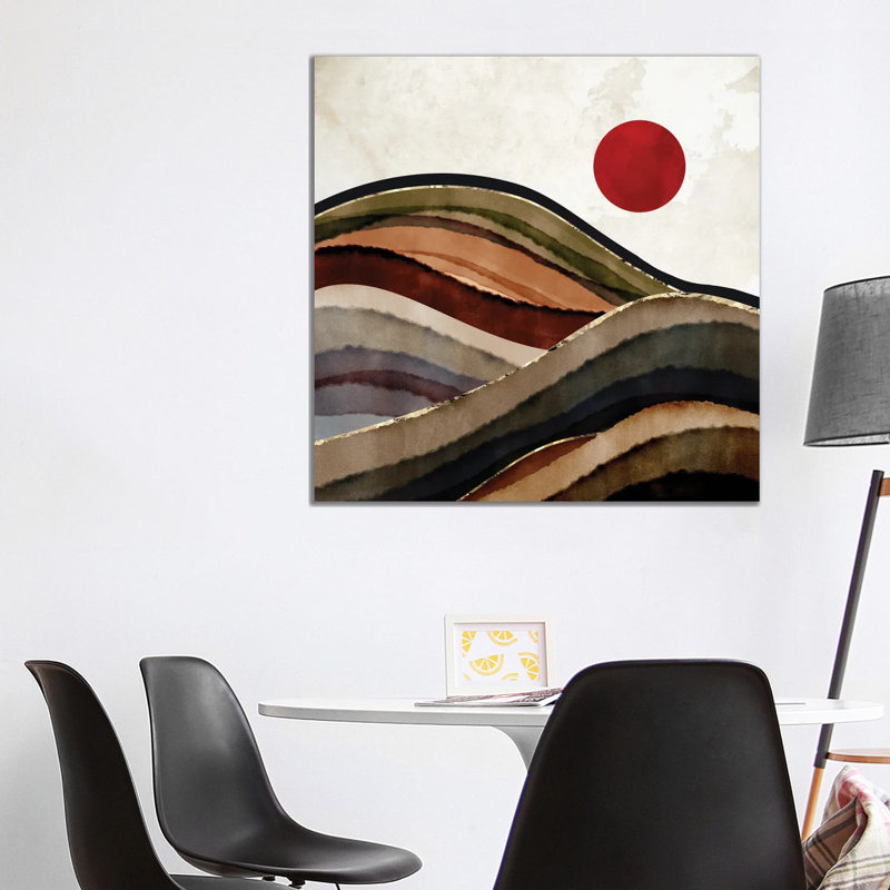 «Fall Fall Abstract», reproduction d'impression, H 37 po x l 37 po x P 1,5 po, Pas de tapis, Toile tendue